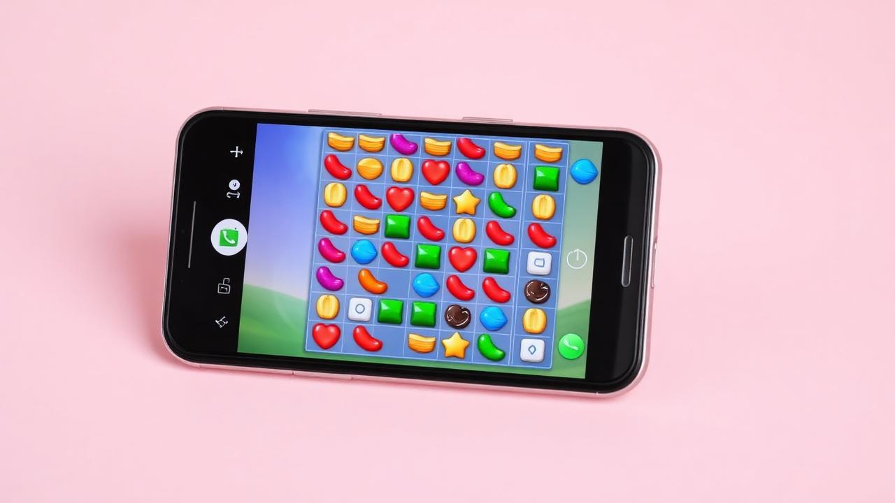 Candy Crush na smartfonie